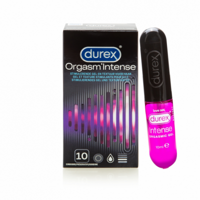 Durex Orgasm' Intense Condooms (10 stuks + Gel 10ml)