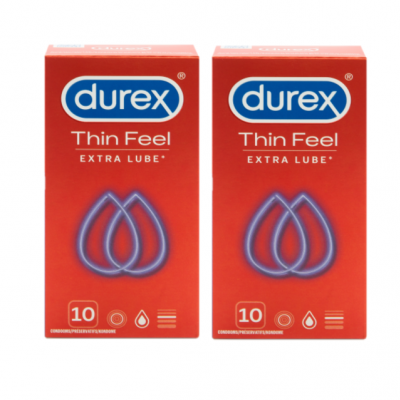 Durex Feel Thin Extra lube Condooms (20 stuks)