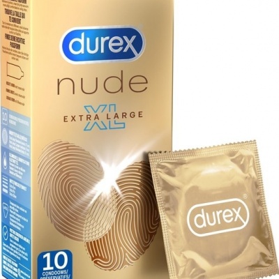 Durex Nude XL Condooms huid-op-huid Gevoel Extra Dun 57mm (latex) (10st)