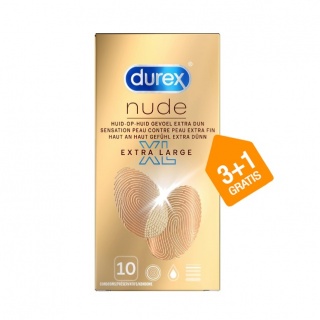Durex Condooms Nude XL (latex) (3+1 Gratis)
