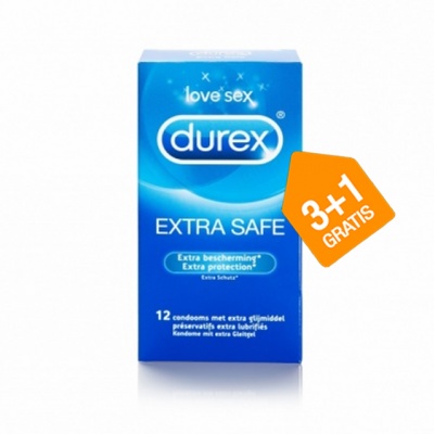 Durex Originals Extra Safe condooms (3 + 1 GRATIS)