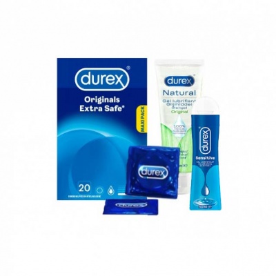 Durex Intimate Giftbox (Extra Safe 20 + Sensitive 50ml + Naturel Gel )