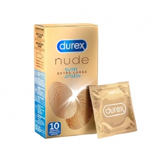 Durex Nude XL Condooms huid-op-huid Gevoel Extra Dun 57mm (latex) (10st)