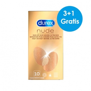 Durex Nude huid-op-huid gevoel condooms Extra Dun (latex) (30st. + 10st. GRATIS)