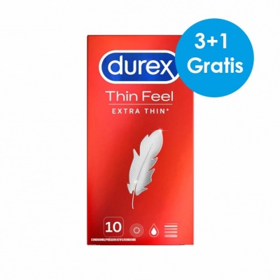 Durex Thin Feel Extra Thin Condooms (3+1)