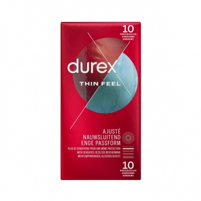  Durex Feeling Thin Feel Condooms Nauwsluitend & Extra dun (10 stuks)