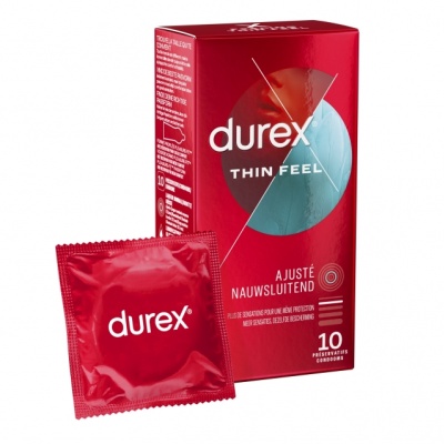  Durex Feeling Thin Feel Condooms Nauwsluitend & Extra dun (40st. + 10st. GRATIS)