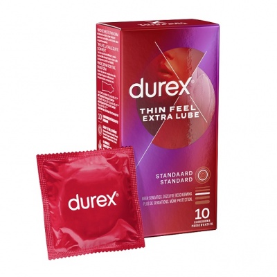 Durex Feel Thin Extra lube Condooms (10 stuks)