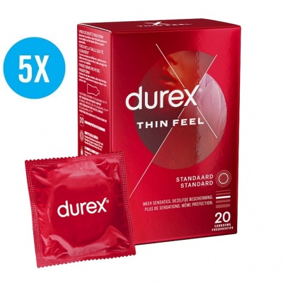 Durex Thin Feel Condooms Maxi Pack (80st +20st GRATIS)