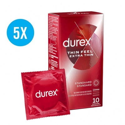 Durex Thin Feel Extra Thin Condooms (40st. + 10st. GRATIS)