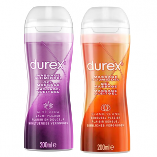 Durex Massage Gel 2-1 Duo Aloe Vera en Ylang Ylang (2x 200ml)