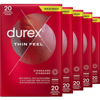 Durex Thin Feel Condooms Maxi Pack (80st +20st GRATIS)