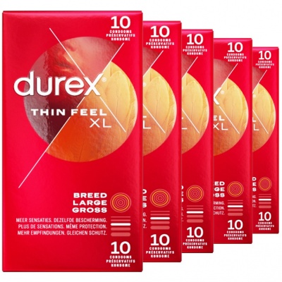 Durex Thin Feel XL condooms 60mm (40st. + 10st. GRATIS)