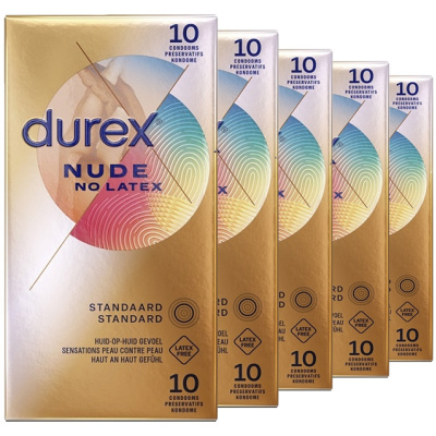 Durex Nude - Latexvrij Condooms voor huid-op-huid gevoel (40st. + 10st GRATIS)