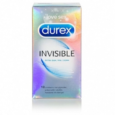 Durex Invisible Condooms Extra Dun (10 stuks )