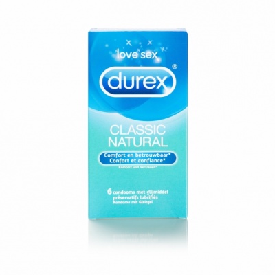 Durex Originals Classic Natural condooms (6 stuks)