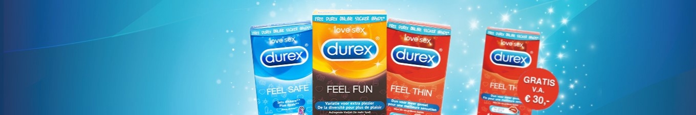 Gratis 6 Durex Feel Thin condooms 