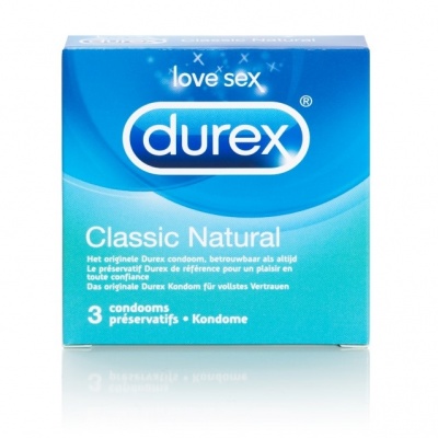 Durex Originals Classic Natural condooms (3 stuks)