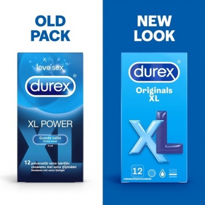 Durex Originals XXL condooms 60mm (3+1 GRATIS)