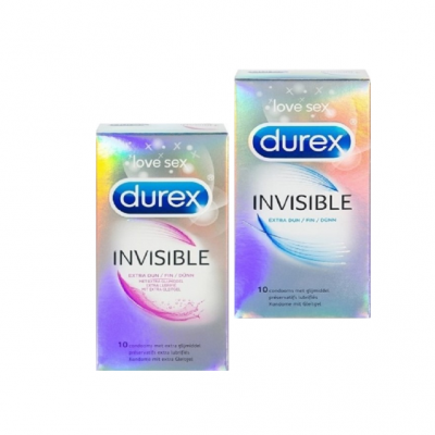 Double Invisible (Invisible extra dun + Invisible extra glijmiddel)